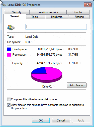 Free Disk Space - Nerds On Site
