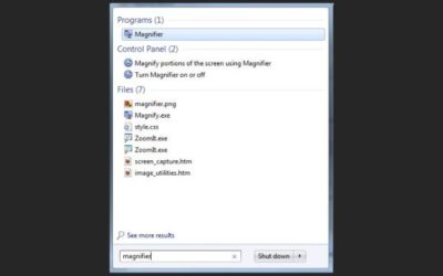 Using the Magnifier Tool in Windows 7