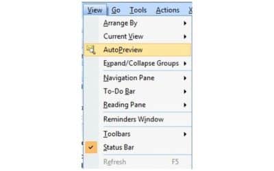 Use Outlook? Use the Auto-Preview, not the Reading Pane
