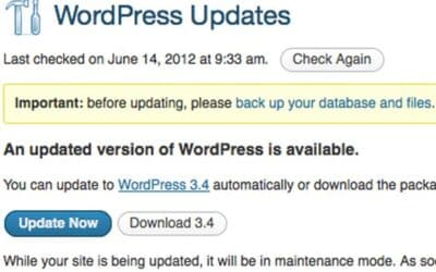 Are you up-to-date with Wordpress