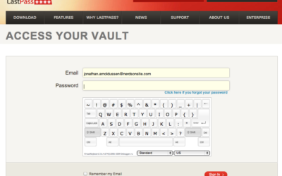 Securely Accessing your Passwords in an Internet Cafe