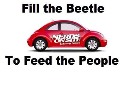 Fill The Beetle to Feed The People – Food Banks are in need everywhere